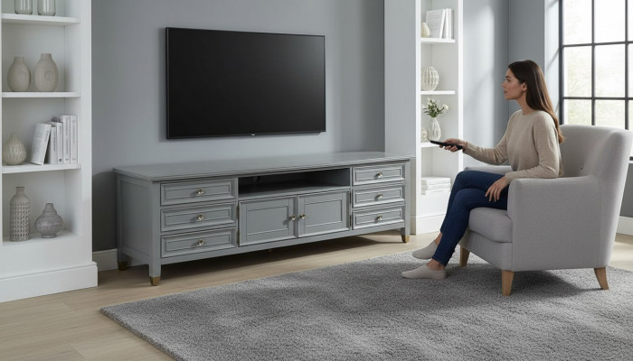 Sideboard Schaf Kommode Kommoden Holz Niddereg Board Regal tv Regaler Regal Miwwelen