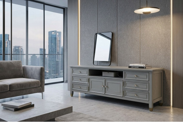 Sideboard Schaf Kommode Kommoden Holz Niddereg Board Regal tv Regaler Regal Miwwelen