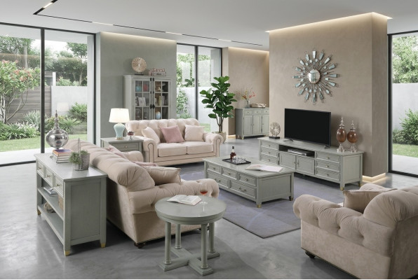 Niewentdësch Dësch Canapé Dësch Wunnzëmmer Dësch Design Dëscher Ronn