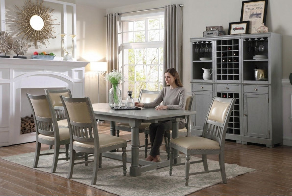 Luxusmiwwelen Iessdësch Iesszëmmer Wunnzëmmer Dësch Holz Design Dëscher