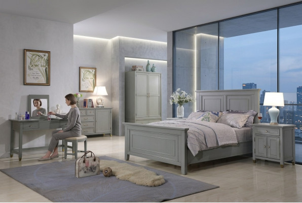 Bett Better Schlofzëmmer Duebel Holz Neit Landhaus Design Luxus Hotel
