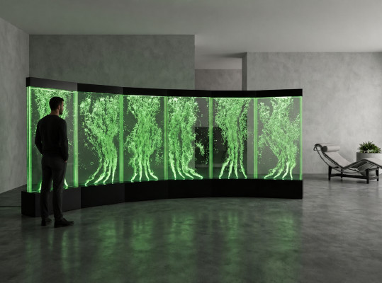 Wandpanel Waasserblasen LED Wänn Designer Waasser Wand Beliichtete