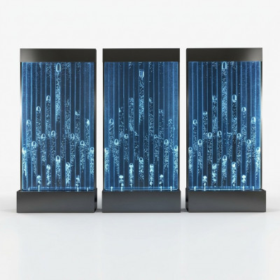 Waasserwänn Modern Oftrennwand LED Waasserwand Beliicht Wand