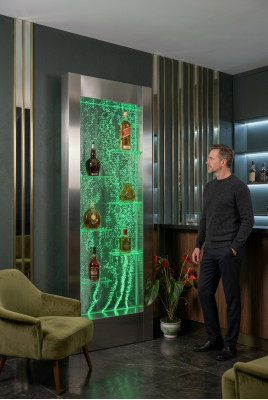 Led Bar Designer Etagèren Waasser Mauer Bar Dësch Régal Miwwelen Waassermaueren