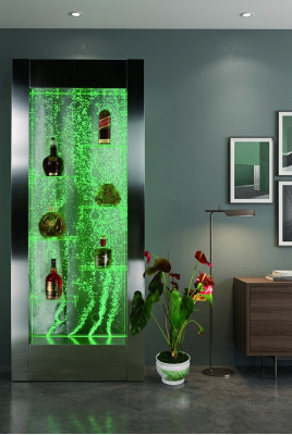 Led Bar Designer Etagèren Waasser Mauer Bar Dësch Régal Miwwelen Waassermaueren