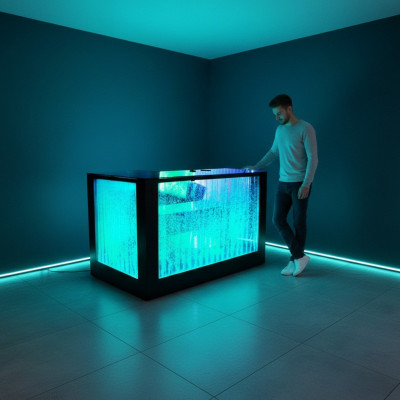 Bar-Dësch Waasser Mauer Bar-Thek beliichten Bar-Dësch Bar-Thek LED Regal Miwwelen Neien