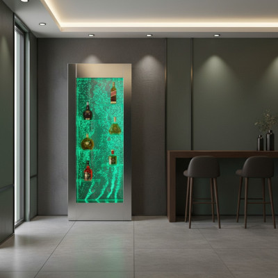 Geféiert Waasser Mauer Bar Regal Kolonn Waasserkolonnen Deko Comptoir Regaler Designer