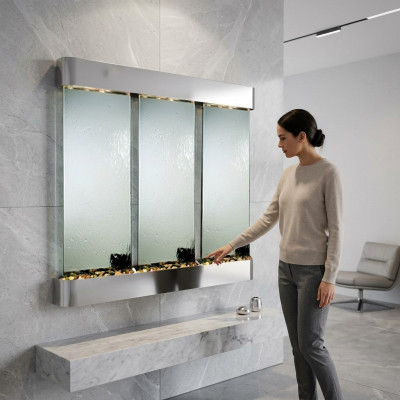 Led Waasserwand Design Waasser Sailen Waasserfall Bild Kader 56*117