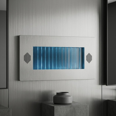 Wandpaneel LED Waasserwand Modern Waasser Wänn Waasserblasen Dekorativ Wand