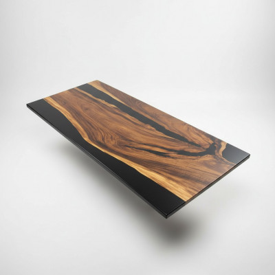 Luxus Design Epoxyharz Iessdësch River Table Eechte Massivholz Dëscher