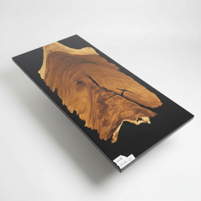 Epoxidharz Iessdësch River Table Massiv Dëscher 160x81 Flossdësch Nei