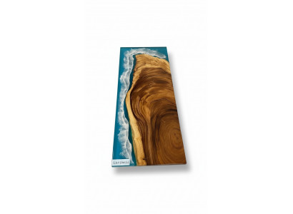 Beistelltisch Couchtisch Epoxy Miwwel Designer Dësch Epoxyharz Dëscher
