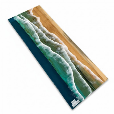 Iessdësch Design Dësch Modern Dëscher Mier Ozean Floss Epoxy Harz