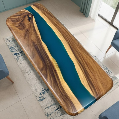 Iessen Dësch Design Dësch Modern Dëscher Mier Ozean Floss Miwwel 200x80
