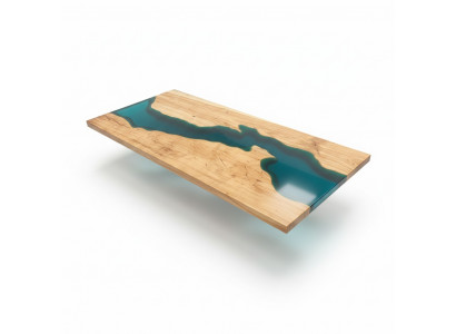 Iessdësch Design Dësch Harz Modern Tëscher Mier Floss Miwwelen 181x80