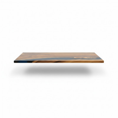 Flossem Dëscher Iessdësch Design Dësch Modern Mier Miwwelen 201x81 Epoxid