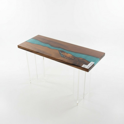 Konsoolendëscheldesign Dësch Kommode Couchtisch Handgemaachten Epoxid