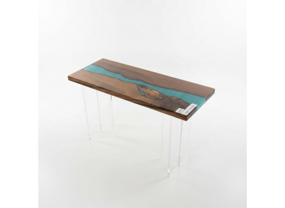 Konsoolendëscheldesign Dësch Kommode Couchtisch Handgemaachten Epoxid