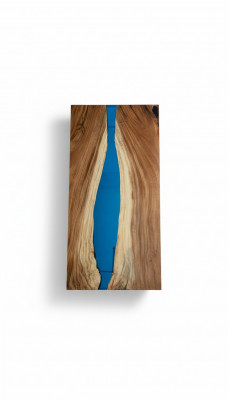 Iessdësch Flossdësch Eechte Holz Flosstafel Dekor Massive Epoxyharz Dëscher