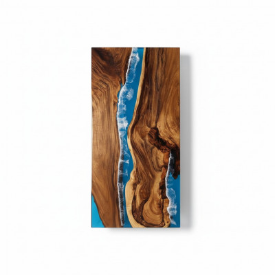 Iessdësch Dësch Epoxyharz Massiv Dëscher 220x90 Flossdësch Eechte Holz
