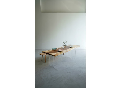 Dëscher Epoxid Harz Iessdësch Holz Massiv Miwwelen Waasserfall Epoxy Dësch