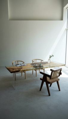 Luxus Design Dësch Epoxidharz Dëscher Iessdësch 200x80 Massiv Holzmiwwelen