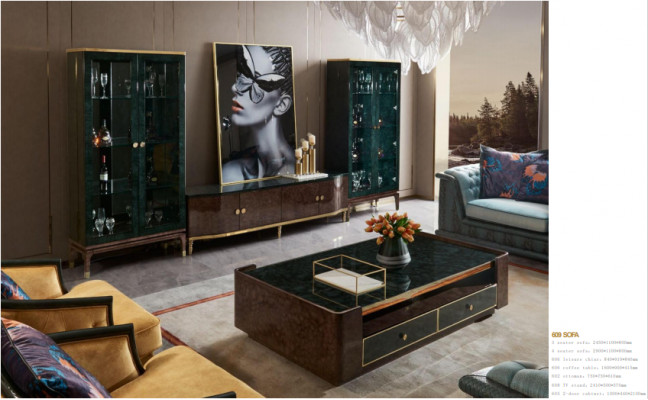 Glas Kommode Vitrin Kommoden Vitrinen Kommodenschaf Dekorativ Designer