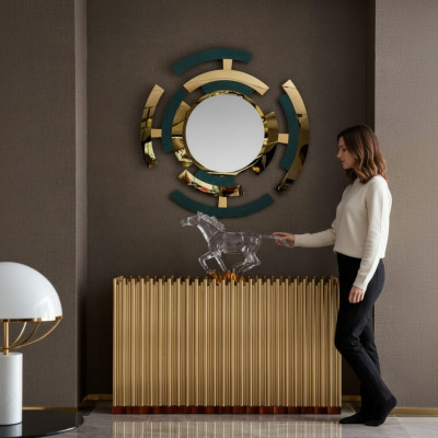 Konsol heichschräin Anrichte Wand Dielen Dësch Modern Konsolendësch