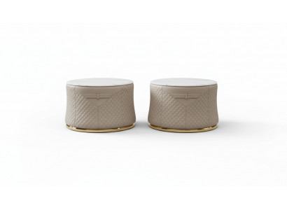 Ronne Set 2x Canapé Dësch Kaffisdësch Säitendësch Designer Wunnzëmmer