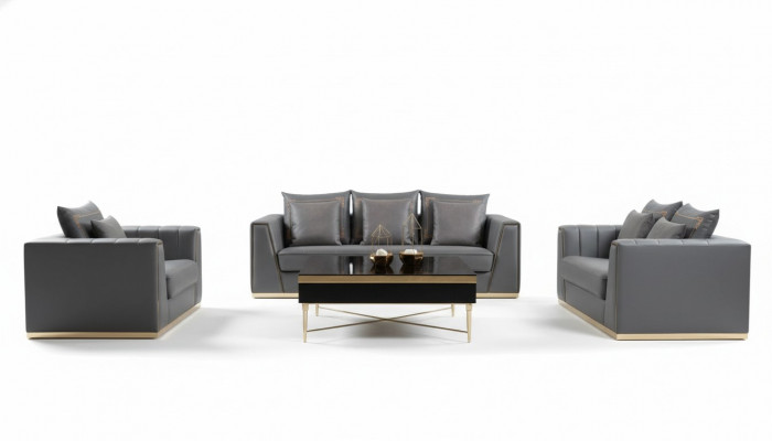 Sofagarnitur 321 Sëtzer Set Design Sofas Polster Couchen Lieder Deko Relax