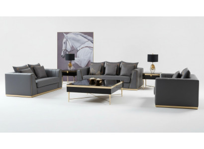 Dreisëtzer Canapé Modern Sofa Polster Canapé 3 Sëtzer Lieder Canapéen