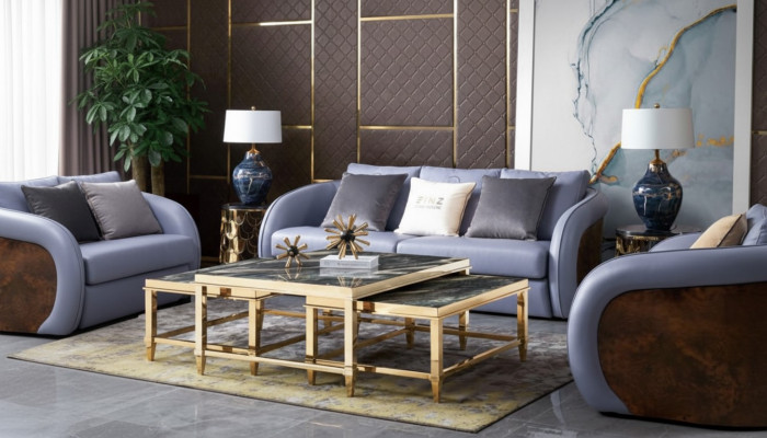 Design Miwwelen Canapé 3 Sëtz Polster Canapéë Wohnzimmer Canapéën Lieder Dräisëtzer