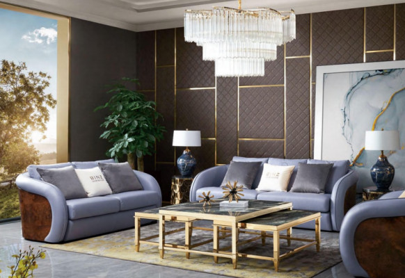 Couchtisch Kaffisdësch Bäitstelltësch Designer Wunnzëmmertësch Dëscher 3 Stéck Nei
