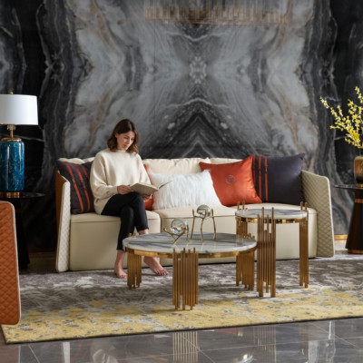 Drësëtzeger Canapé Polster Design Sofa Modern 3er Sëtz Sofas Zëmmer Miwwelen Couchen