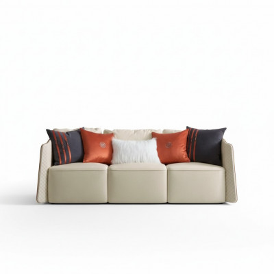 Drësëtzeger Canapé Polster Design Sofa Modern 3er Sëtz Sofas Zëmmer Miwwelen Couchen