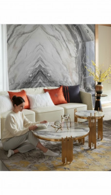 Couchtisch Kaffisdësch Designer Säitentësch Dësch Wunnzëmmertësch Dëscher