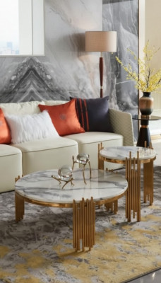 Couchtisch Kaffisdësch Designer Säitentësch Dësch Wunnzëmmertësch Dëscher