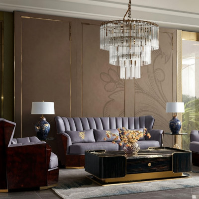 Lieder Sofa 3 Sëtzer Sofa Polstersofaen Design Luxus Canapé Miwwelen Drësëtzer Nei