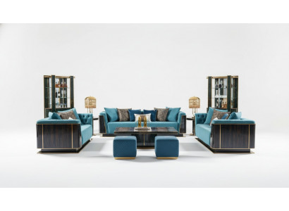Dreiplazecouch Couch Polstersofa 3-Plaz Textile Couchen Stoff Luxusmiwwelen