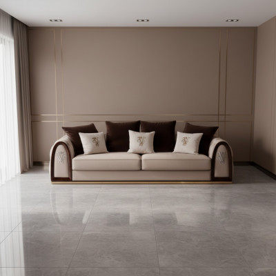 Dreisëtzer Chesterfield 3 Sëtzer Sofa Couch Polster Sëtz Garnitur 3er Couchen
