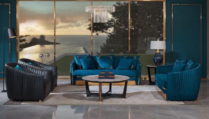 Sofagarnitur 321 Sëtzer Sofa Sëtz Couch Polster Garnitur Modern Couchen
