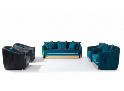 Sofagarnitur 321 Sëtzer Sofa Sëtz Couch Polster Garnitur Modern Couchen