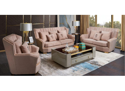 Polstere Couchen Sofa Modern Luxus Sofagarnitur 3+2+1 Sëtzer Set Design Sofa Nei
