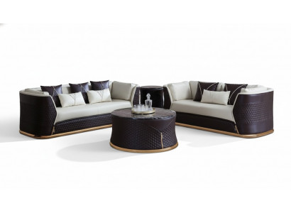 Canapé Dësch Kaffi Bäizstell Design Dekorativ Modern Ronn Wunnzëmmer Ronn