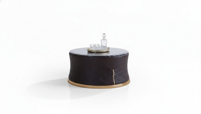 Designer Couchtisch Beistelltisch Canapé Wunnzëmmer Dësch Miwwel Rond