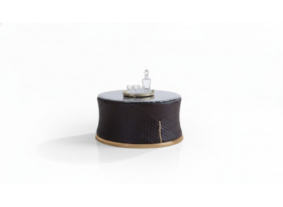 Designer Couchtisch Beistelltisch Canapé Wunnzëmmer Dësch Miwwel Rond