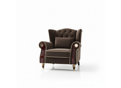 Edel Design Chesterfield gepolsterte Sëtz Club Lounge Textil Luxus.