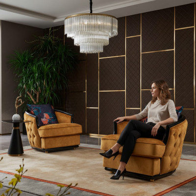 Design Sëtz Textil Luxus Fernseh Canapé 1 Seetzer Sofa Relax Lounge Club Polster