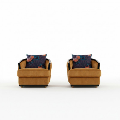 Design Sëtz Textil Luxus Fernseh Canapé 1 Seetzer Sofa Relax Lounge Club Polster