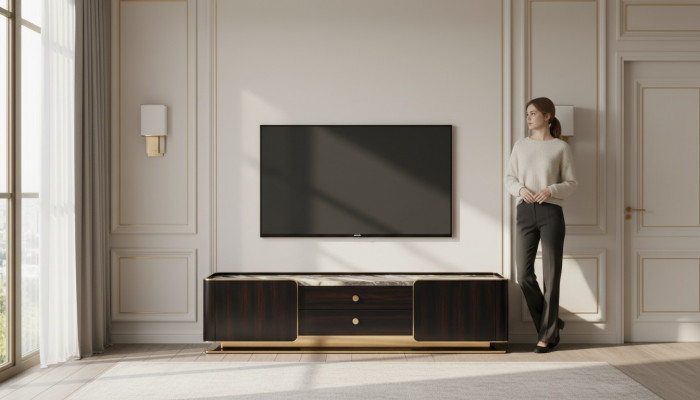 Sideboard RTV Kommode Schaf Designer Miwwelen Lowboard Holz Kommoden